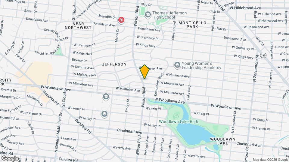 2331 W Magnolia Ave Map and Location Details