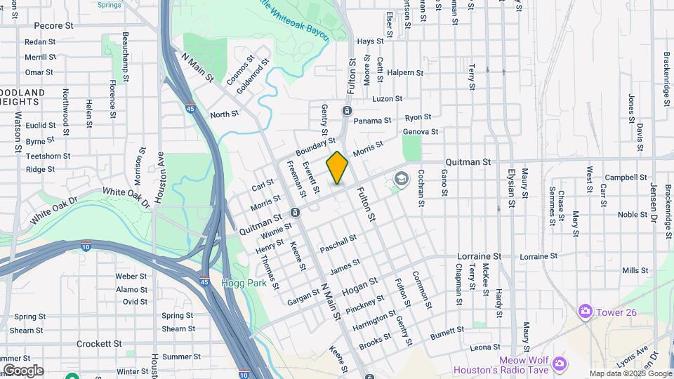 903 Quitman St Map and Location Details