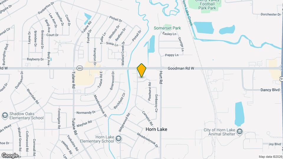 2628 Hillcrest Dr Map and Location Details