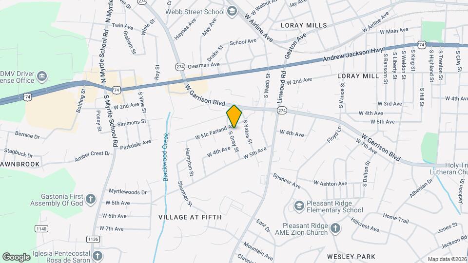 410 S Gray St Map and Location Details