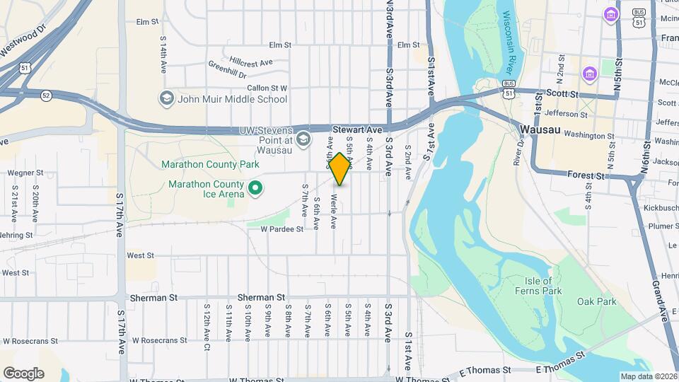 619 Werle Ave Map and Location Details