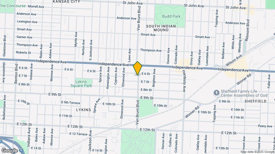 638 Van Brunt Blvd Mapa y Detalles de la Ubicación