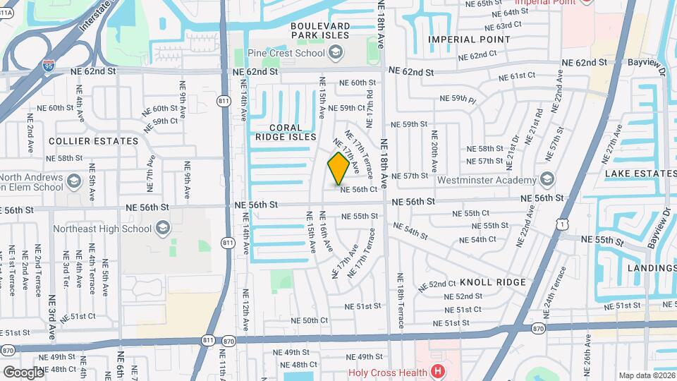 1632 NE 56th Ct Map and Location Details