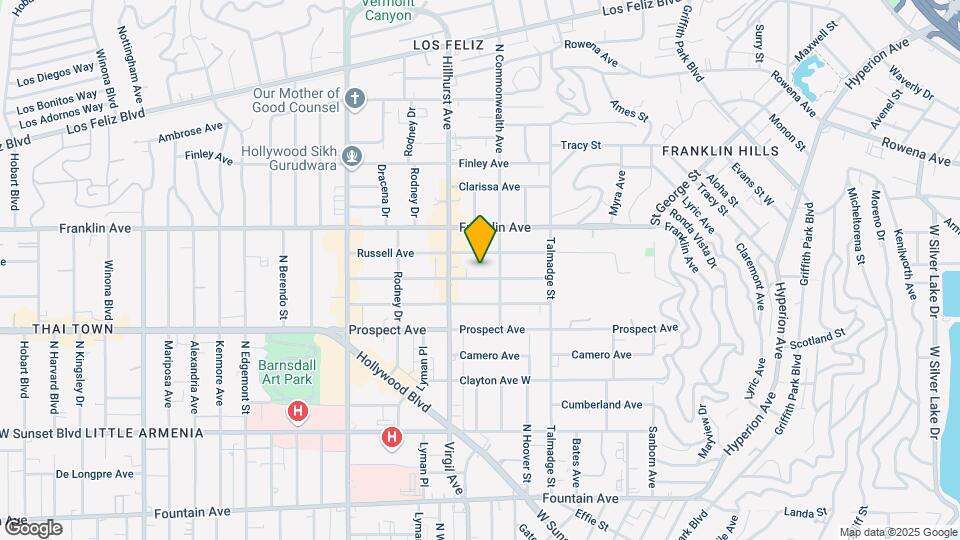 4421 Melbourne Ave Map and Location Details