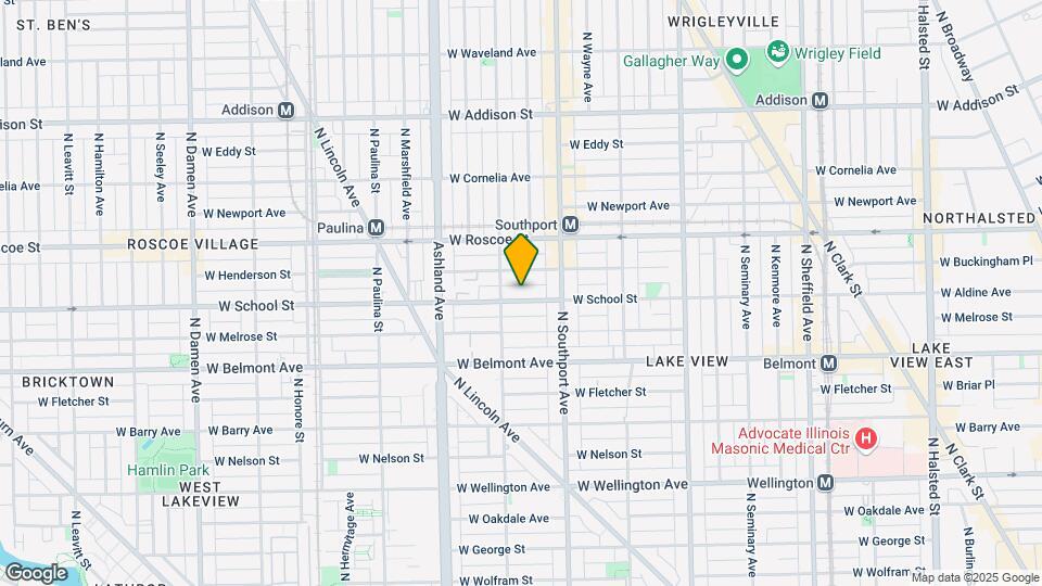 1440 W School St Map and Location Details