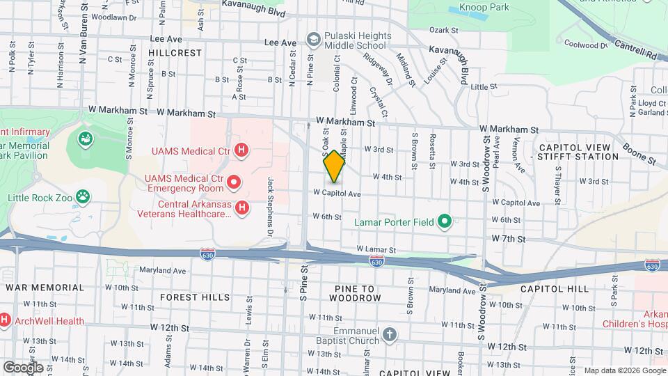 3710 W Capitol Ave Map and Location Details