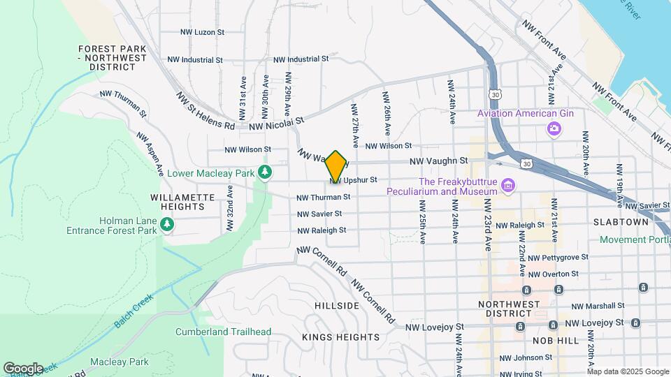 Thurman Apartments Mapa y Detalles de la Ubicación