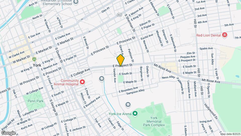 630 E Prospect St Map and Location Details