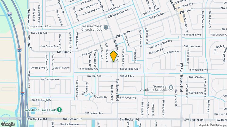 4273 SW McClellen St Mapa y Detalles de la Ubicación