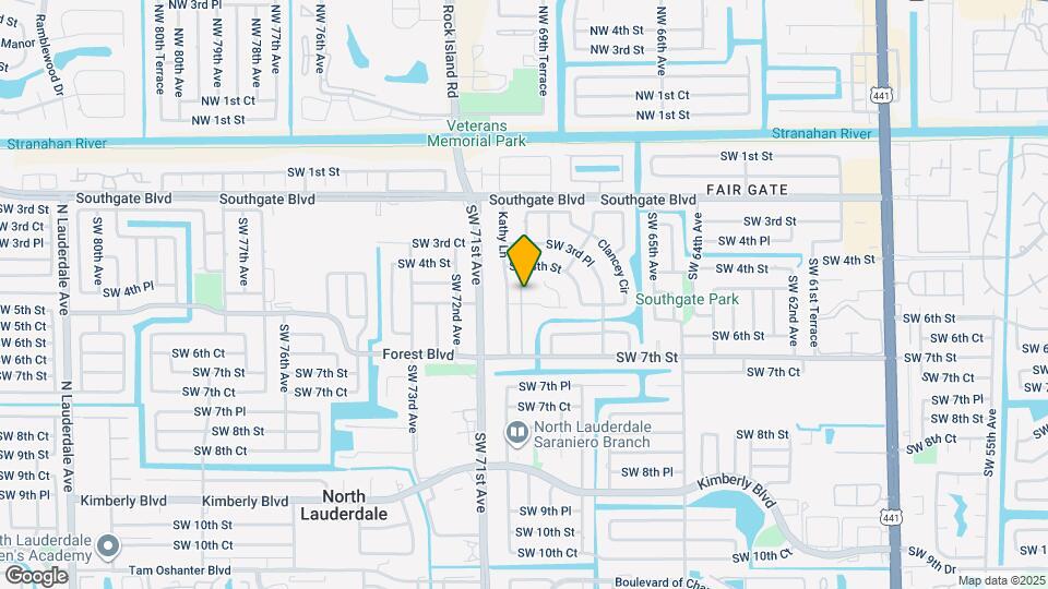 6907 SW 5th St Map and Location Details
