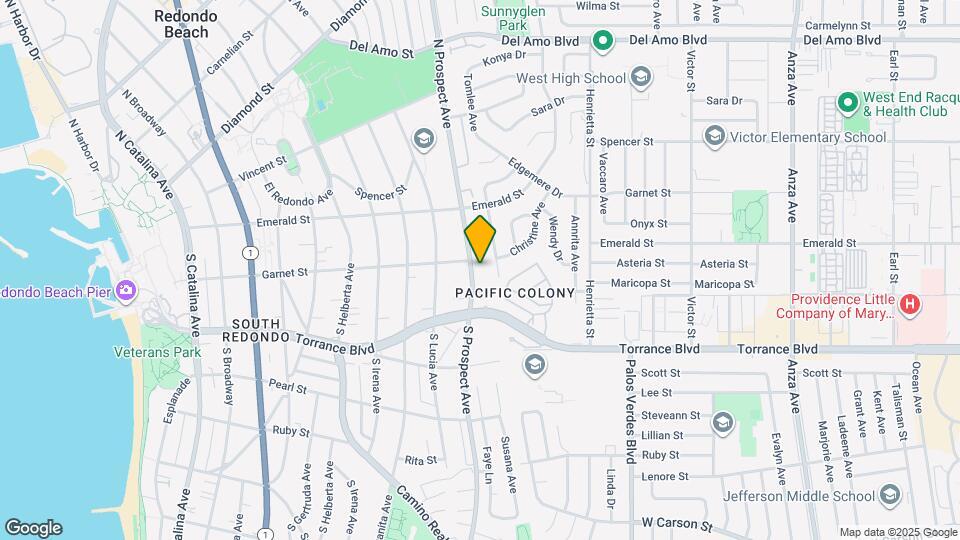 206 S Prospect Ave Map and Location Details