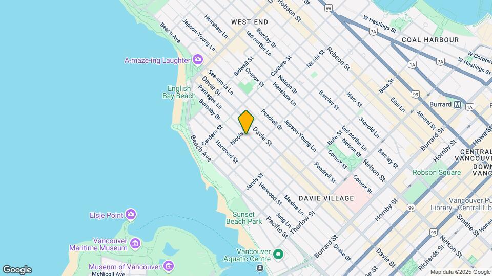 1451 Burnaby St Map and Location Details