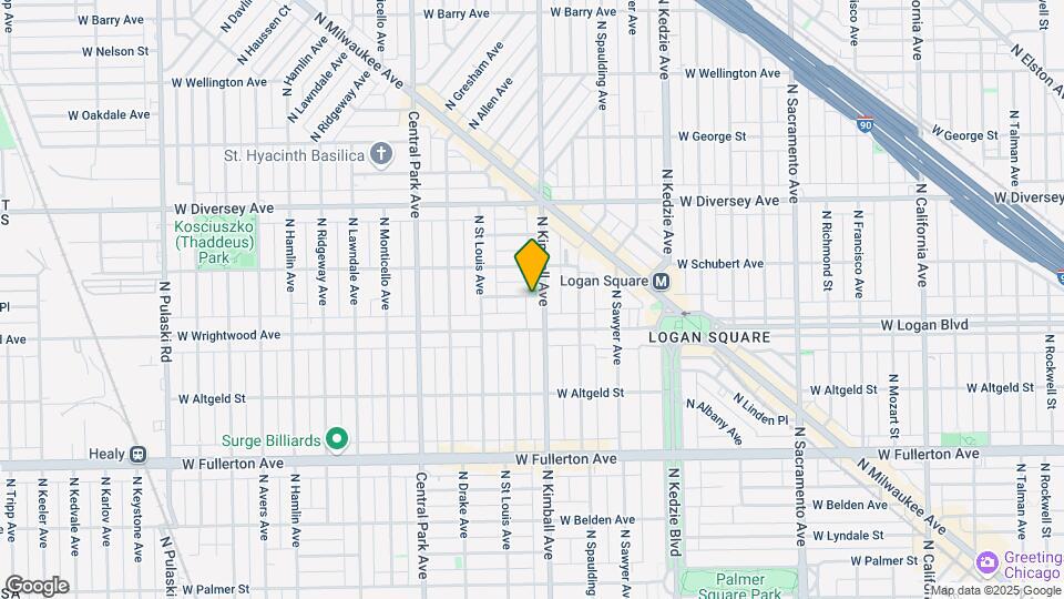 2626-2628 N Kimball Ave Map and Location Details