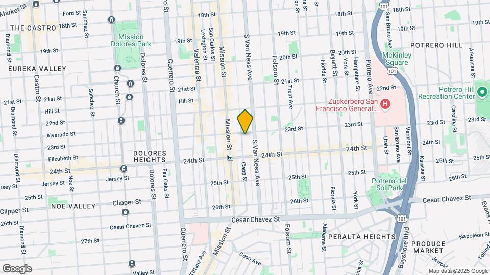 819 Capp St Map and Location Details