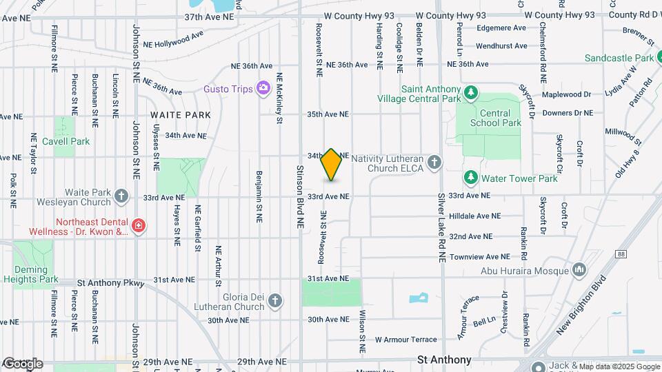 3307 Roosevelt Ct NE Map and Location Details