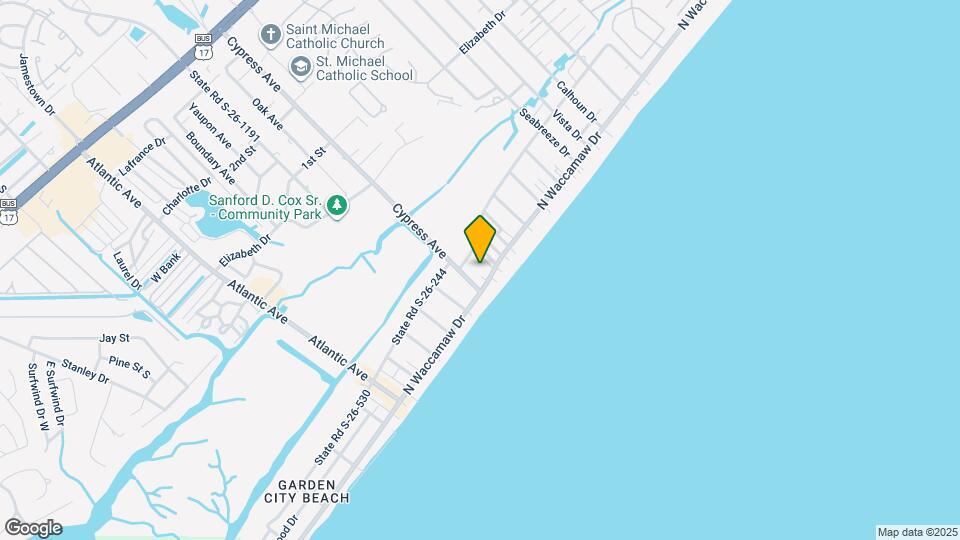 627 N Waccamaw Dr Map and Location Details