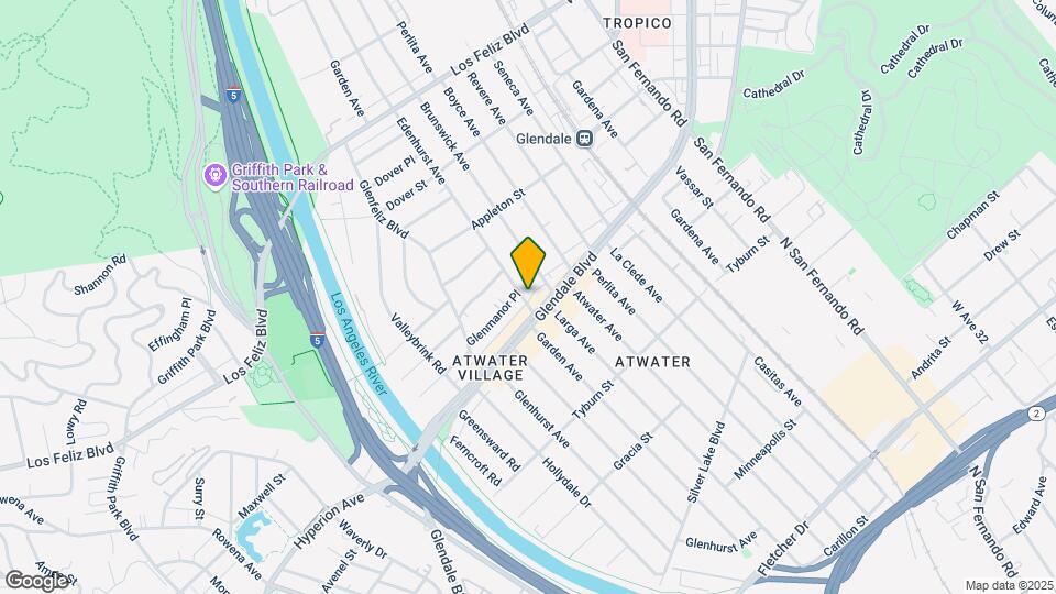 3615 Edenhurst Ave Map and Location Details