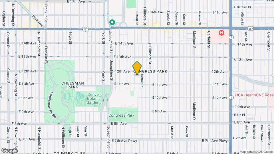 1142 Clayton St Map and Location Details