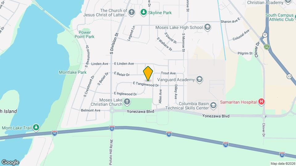 402 E Tanglewood Dr Map and Location Details
