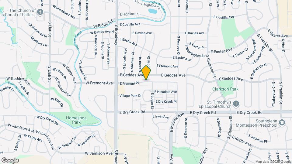 400 E Fremont Pl Map and Location Details