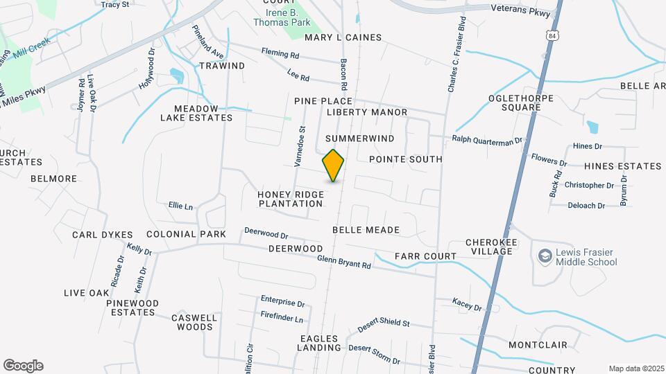 610 Honey Creek Ln Map and Location Details