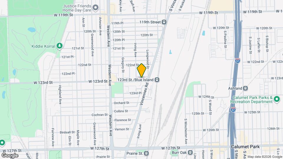 2204 W 123rd St, Unit 1N Mapa y Detalles de la Ubicación