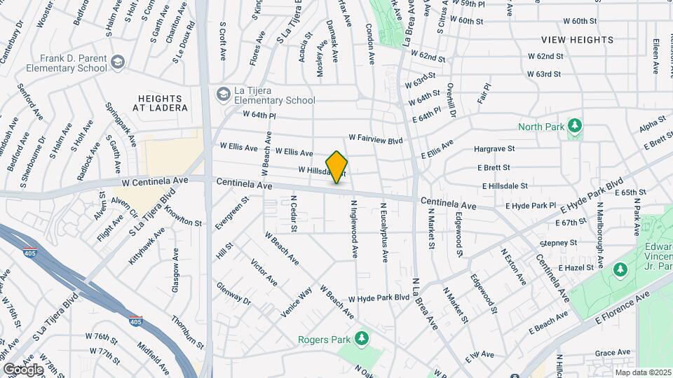 1320 Centinela Ave Map and Location Details
