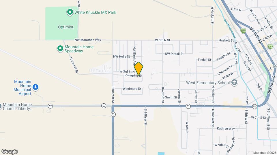 1665 Peregrine Dr Map and Location Details