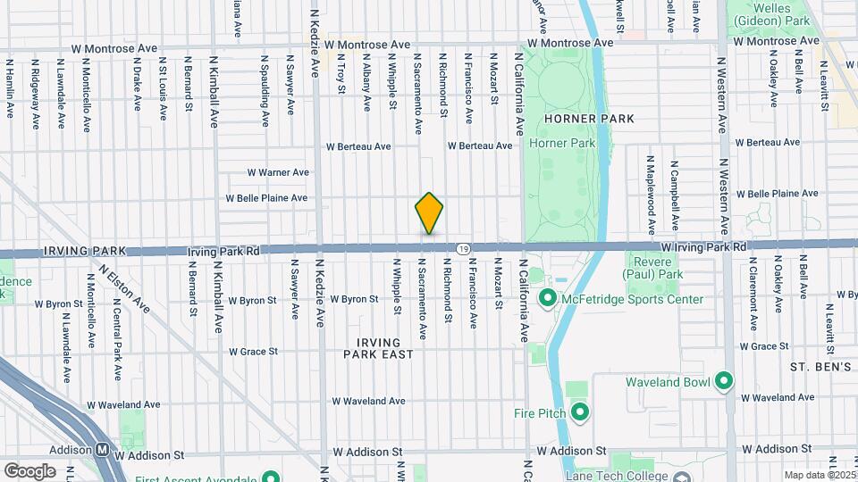 2952-2958 W Irving Park Rd Map and Location Details
