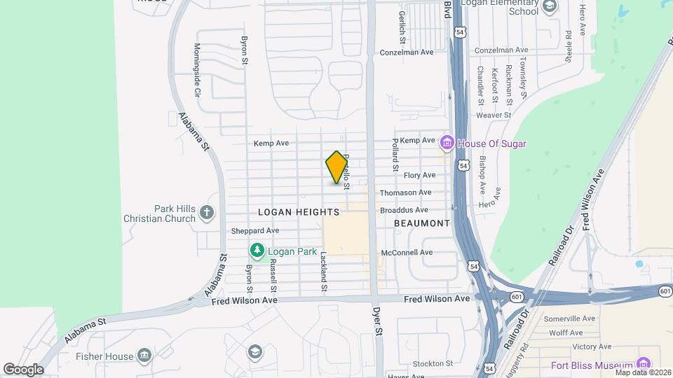 3817 Thomason Ave Map and Location Details