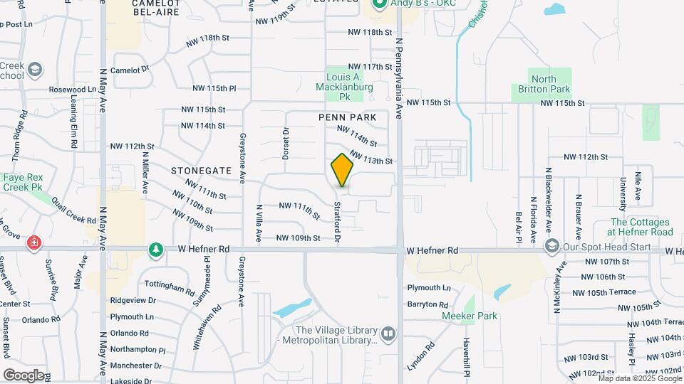 11204 N Stratford Dr Map and Location Details