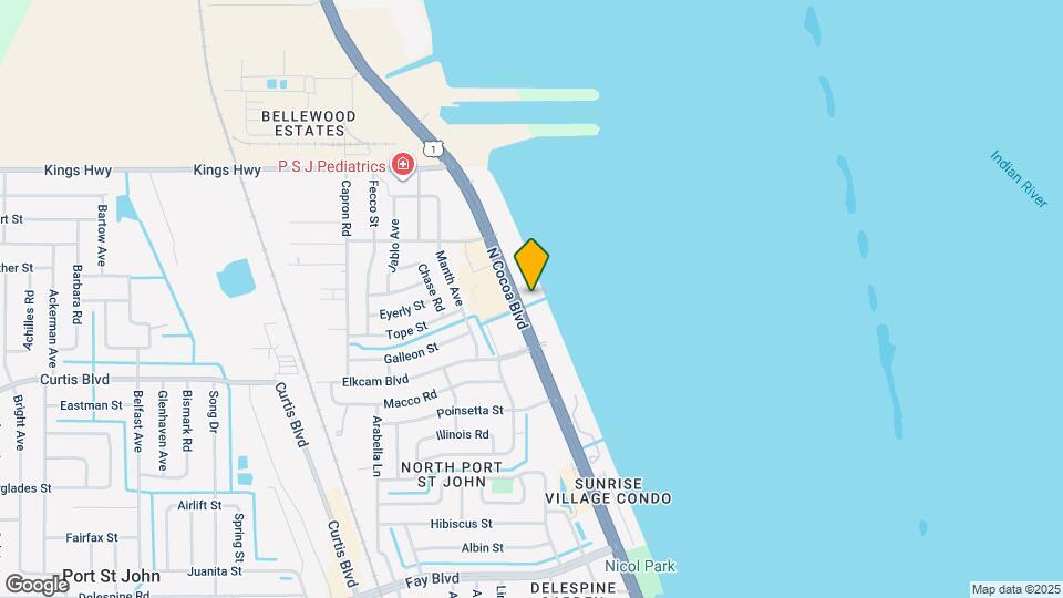 7300 N Cocoa Blvd Map and Location Details