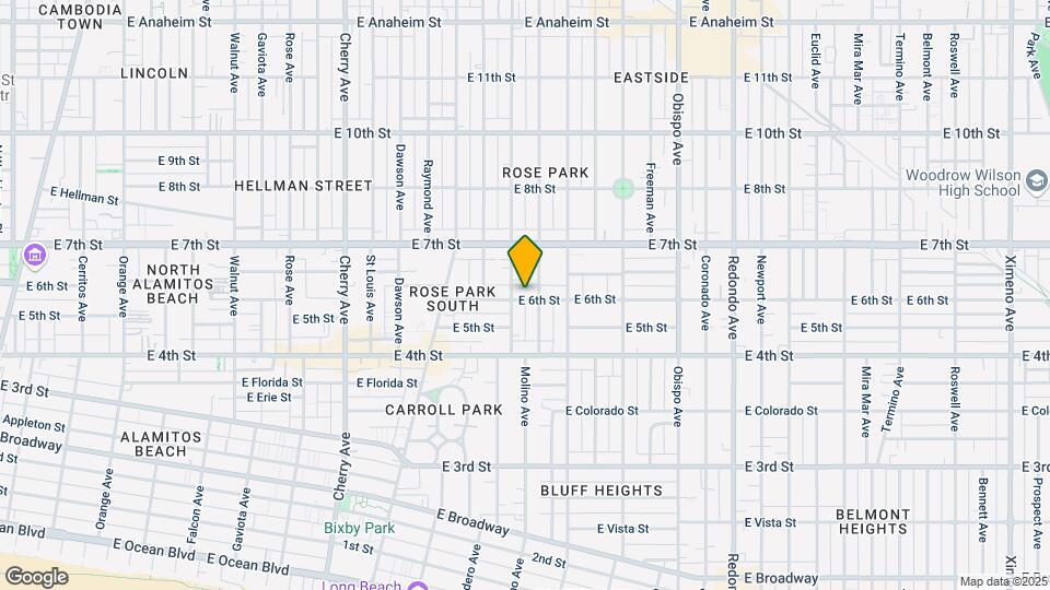 2619-2625 E 6th St Mapa y Detalles de la Ubicación