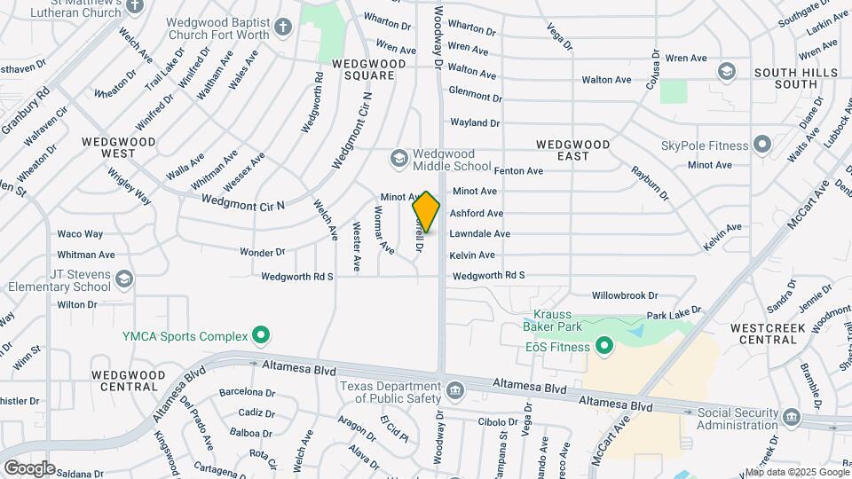 6029 Worrell Drive Map and Location Details