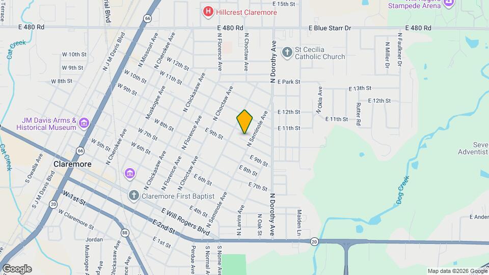 415 E 10th St Map and Location Details