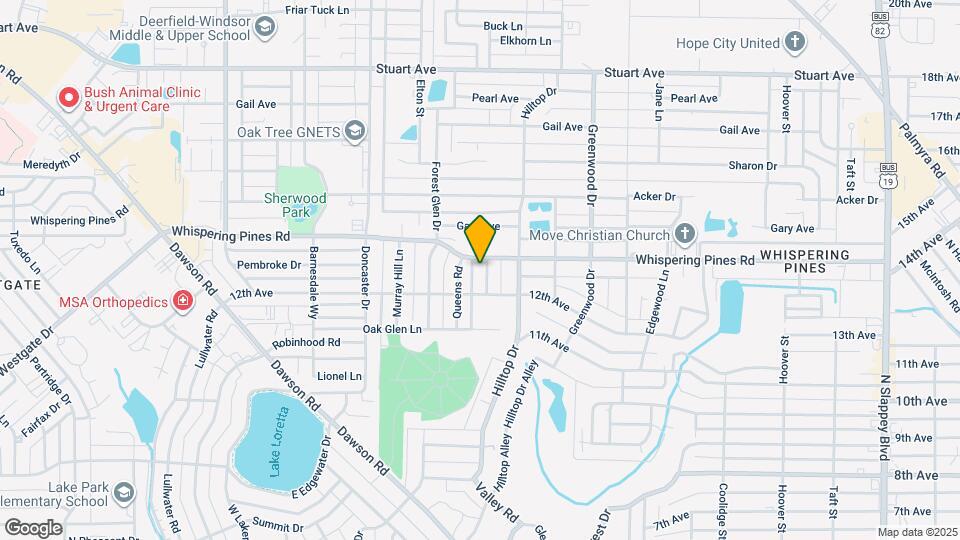 1907 Groveland Rd Map and Location Details