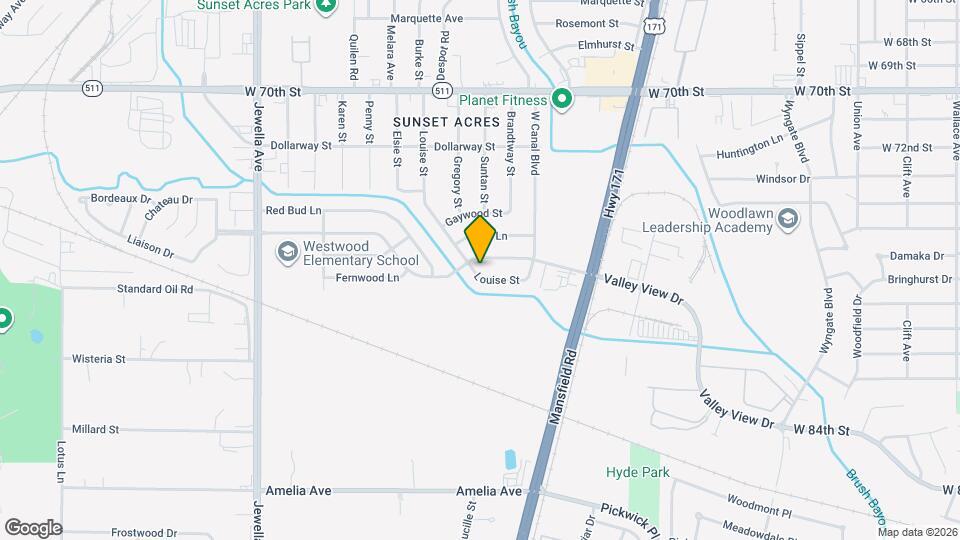 3036 Louise St Map and Location Details