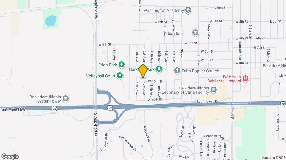 1703 12th Ave Map and Location Details