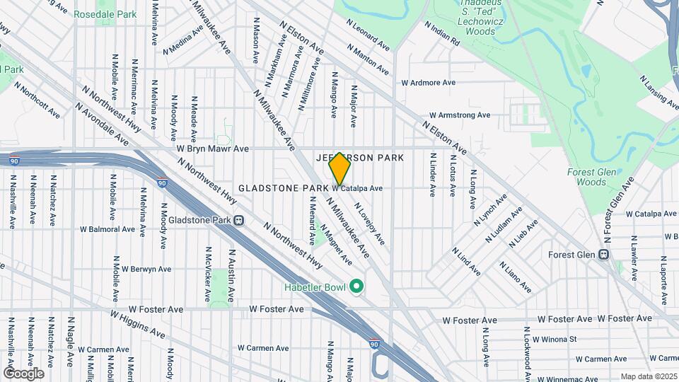 5705 - 5713 West Catalpa Avenue Map and Location Details