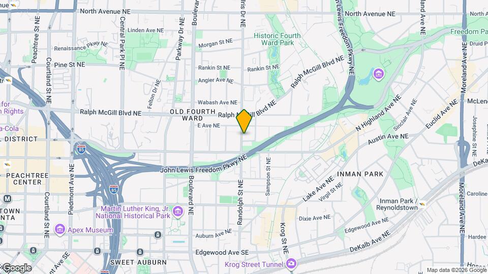 295 Glen Iris Dr NE Map and Location Details