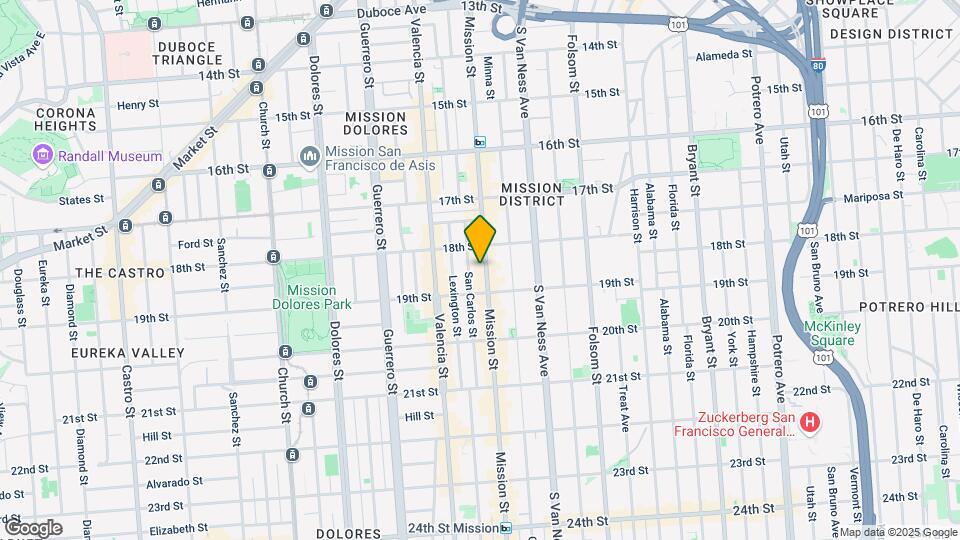 2250 Mission St Map and Location Details