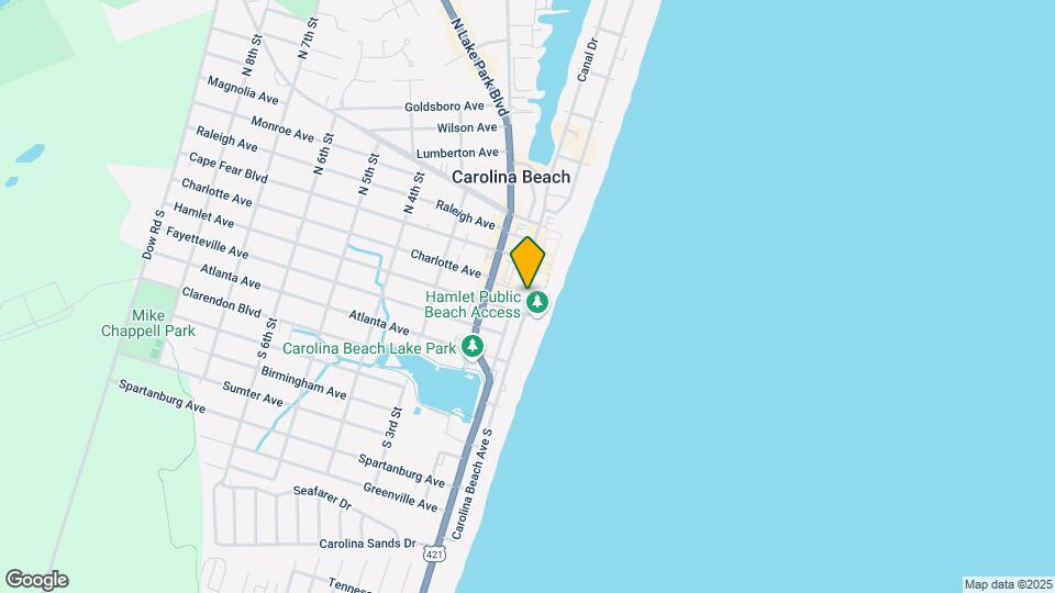 102 Carolina Beach Ave S Map and Location Details
