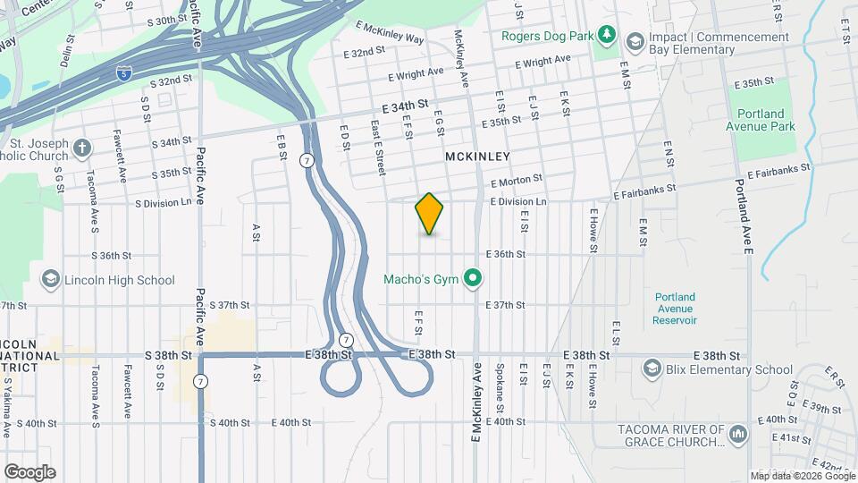 3595 E F St Map and Location Details