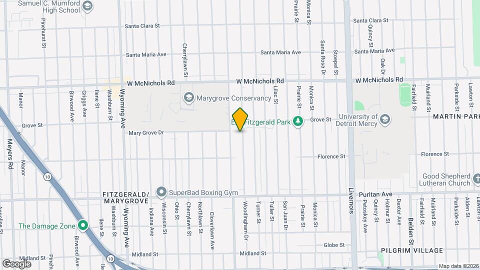 16601 Woodingham Dr Mapa y Detalles de la Ubicación