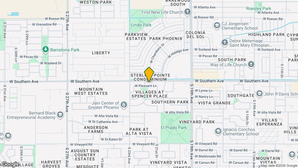 2134 W Pleasant Ln Map and Location Details