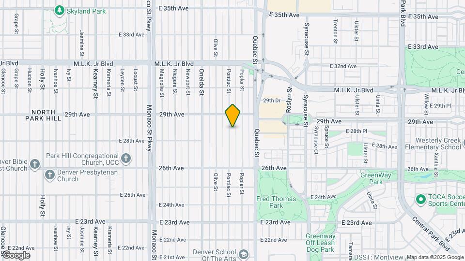 2832 Pontiac St Map and Location Details