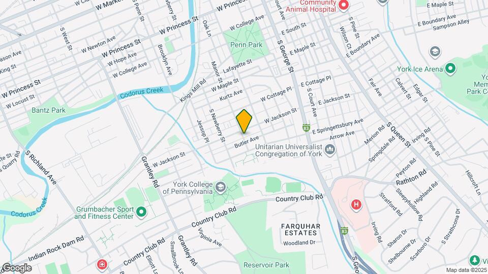 819 Manor St Map and Location Details