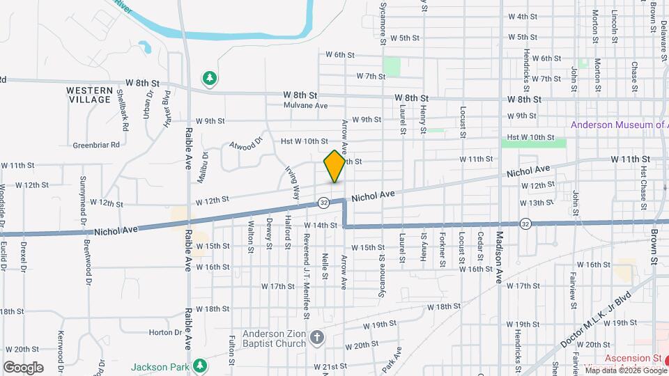 1707 W 12th St Map and Location Details