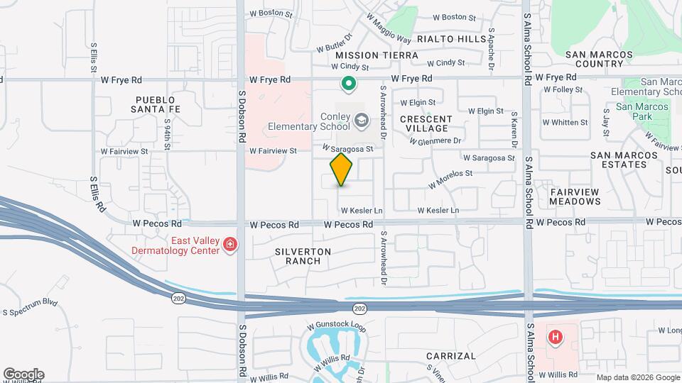1654 W Geronimo St Map and Location Details