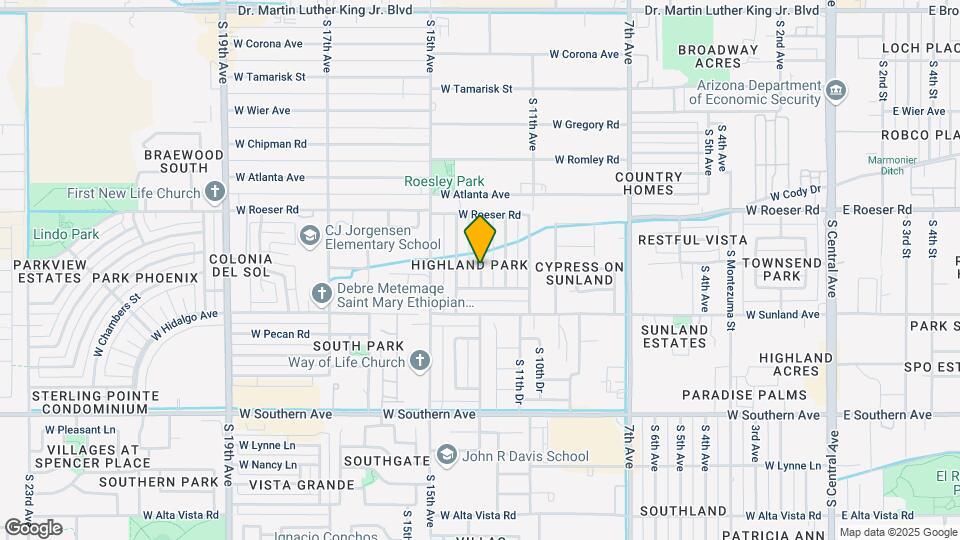 5436 S 13th Ave Map and Location Details